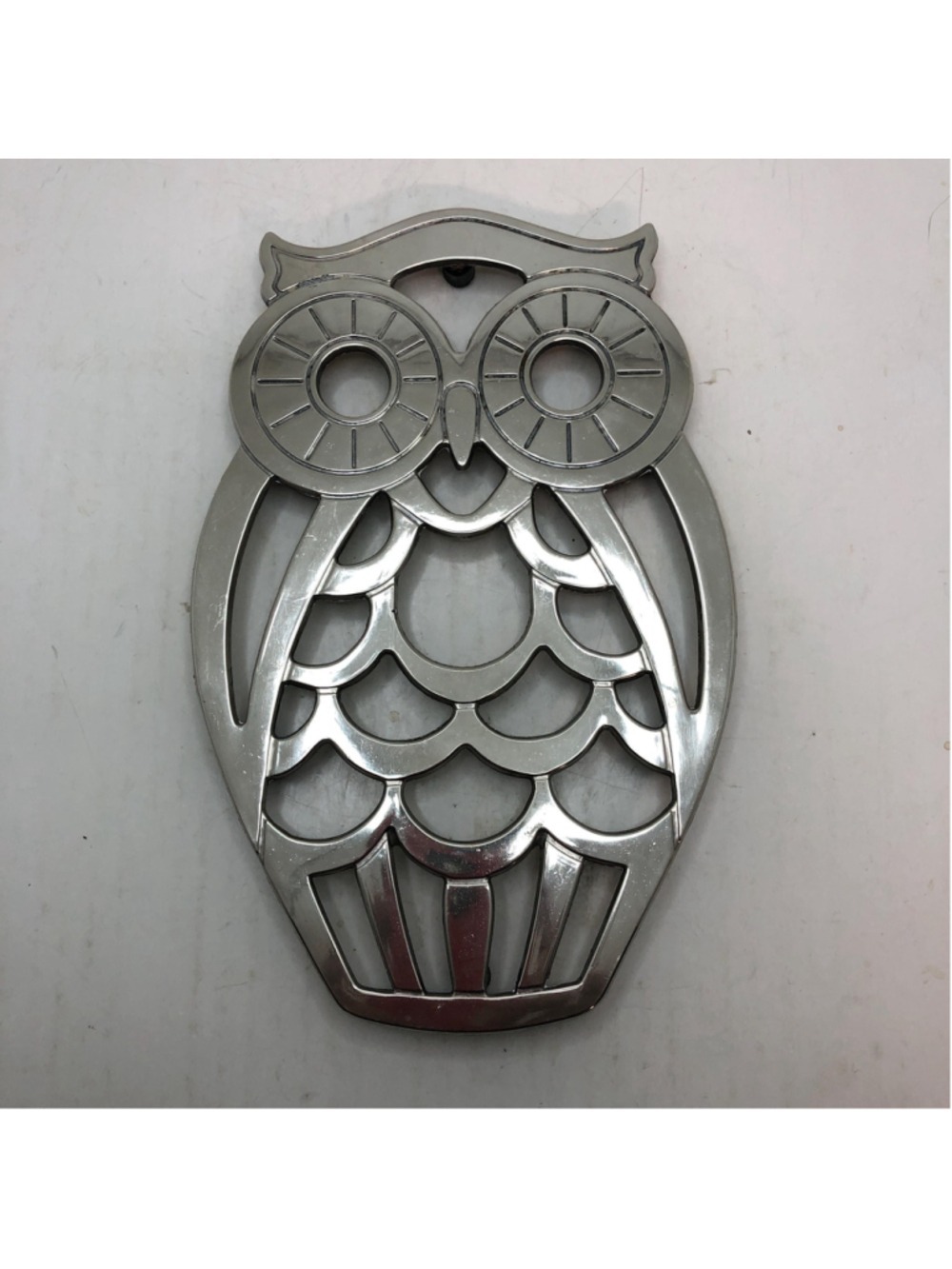 Vintage Leonard Silverplate Owl Trivet